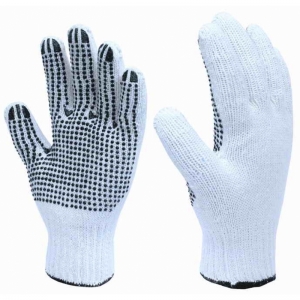 Gloves Cotton (Black Dots)